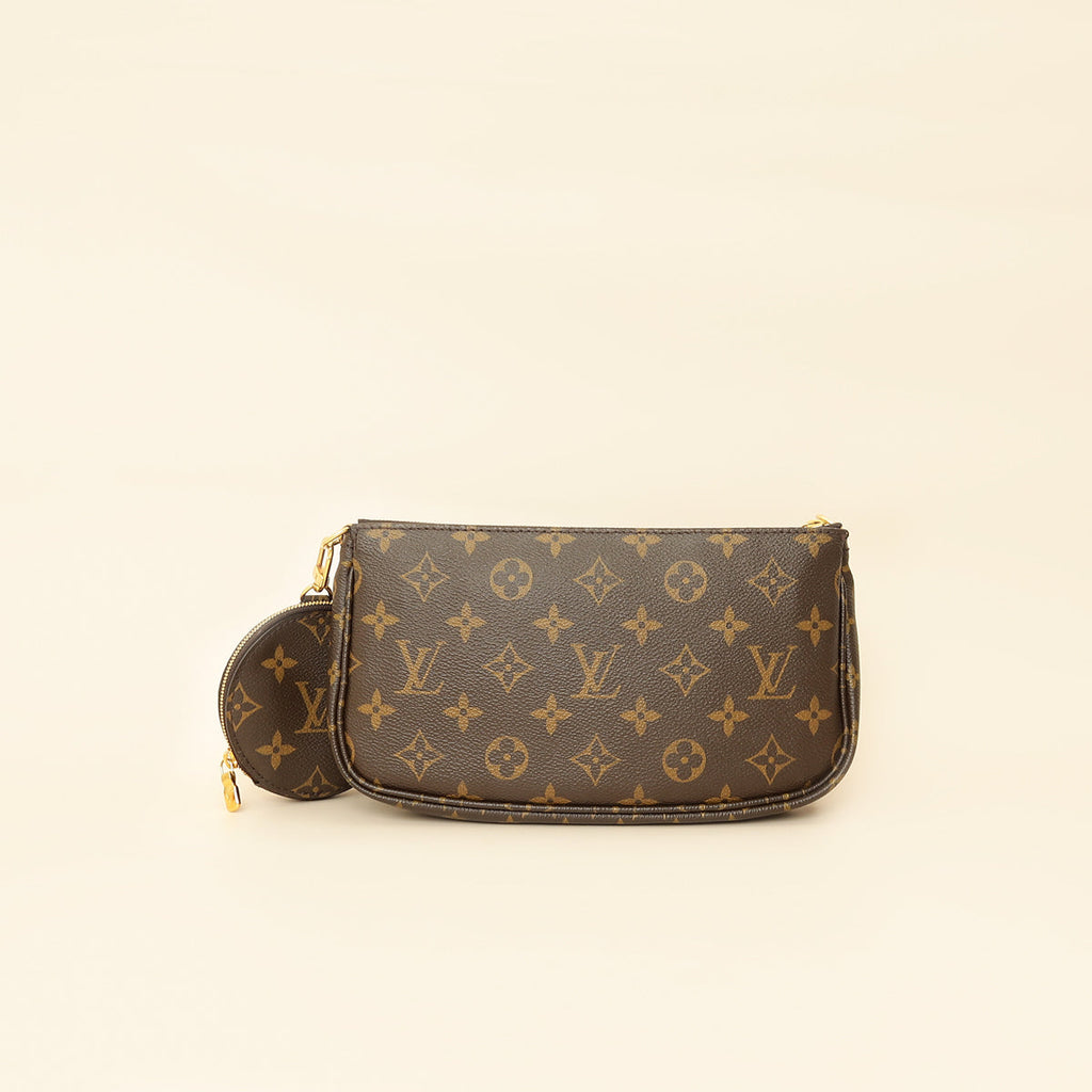 Louis Vuitton Monogram Rose Klair Multi Pochette Accessories Bag