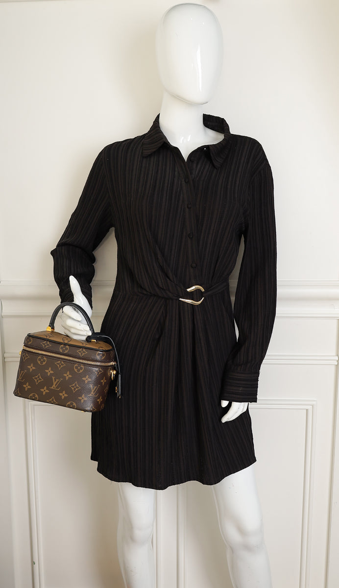Louis VUitton Black Monogram Reverse Vanity PM Bag