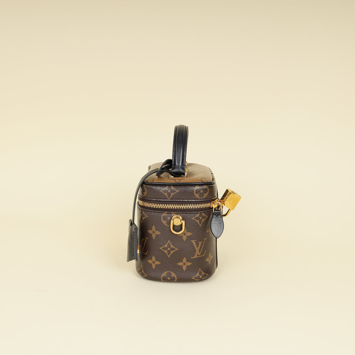Louis VUitton Black Monogram Reverse Vanity PM Bag