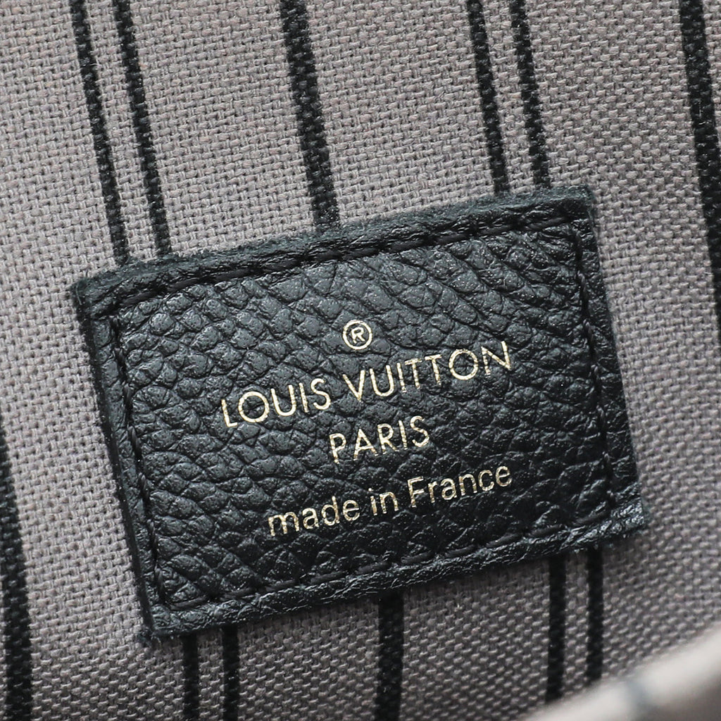 Louis Vuitton Black Monogram Empreinte Pochette Metis Bag