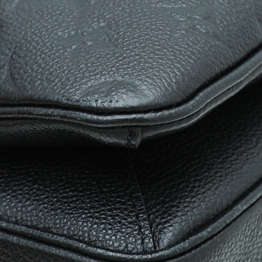 Louis Vuitton Black Monogram Empreinte Pochette Metis Bag