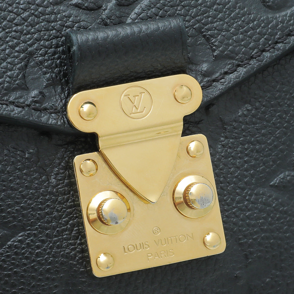 Louis Vuitton Black Monogram Empreinte Pochette Metis Bag