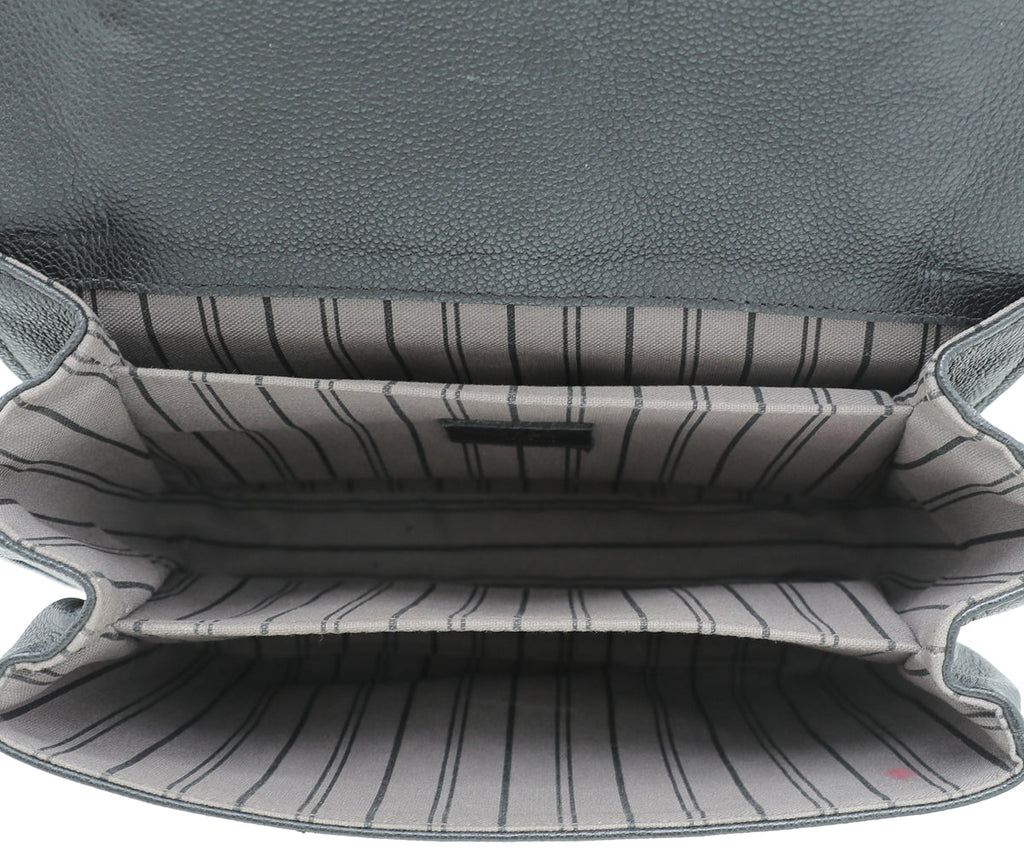 Louis Vuitton Black Monogram Empreinte Pochette Metis Bag