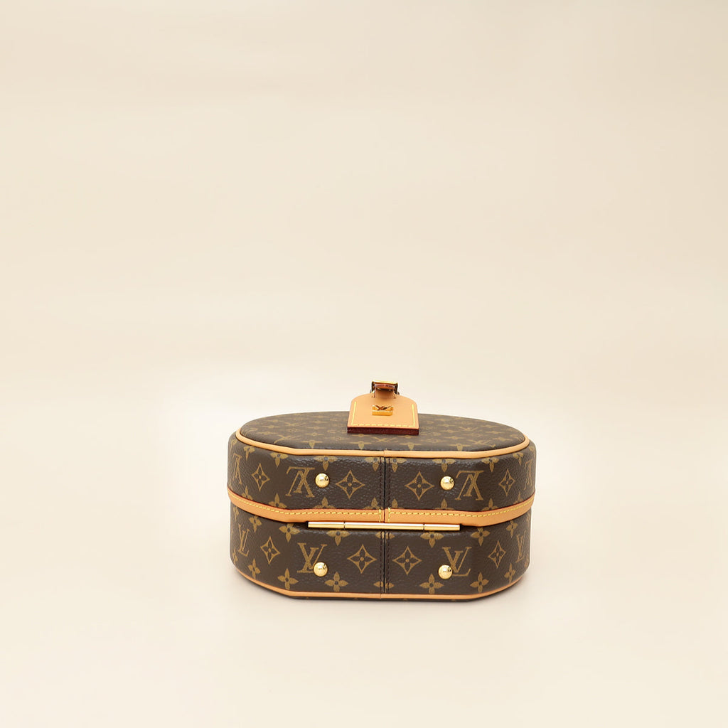 Louis Vuitton Brown Monogram Petite Boite Chapeau Bag