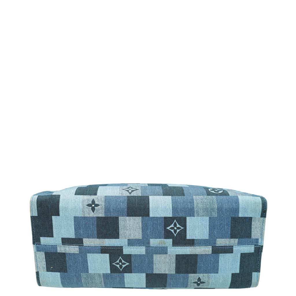 Louis Vuitton Bicolor Denim Damier Onthego GM Bag
