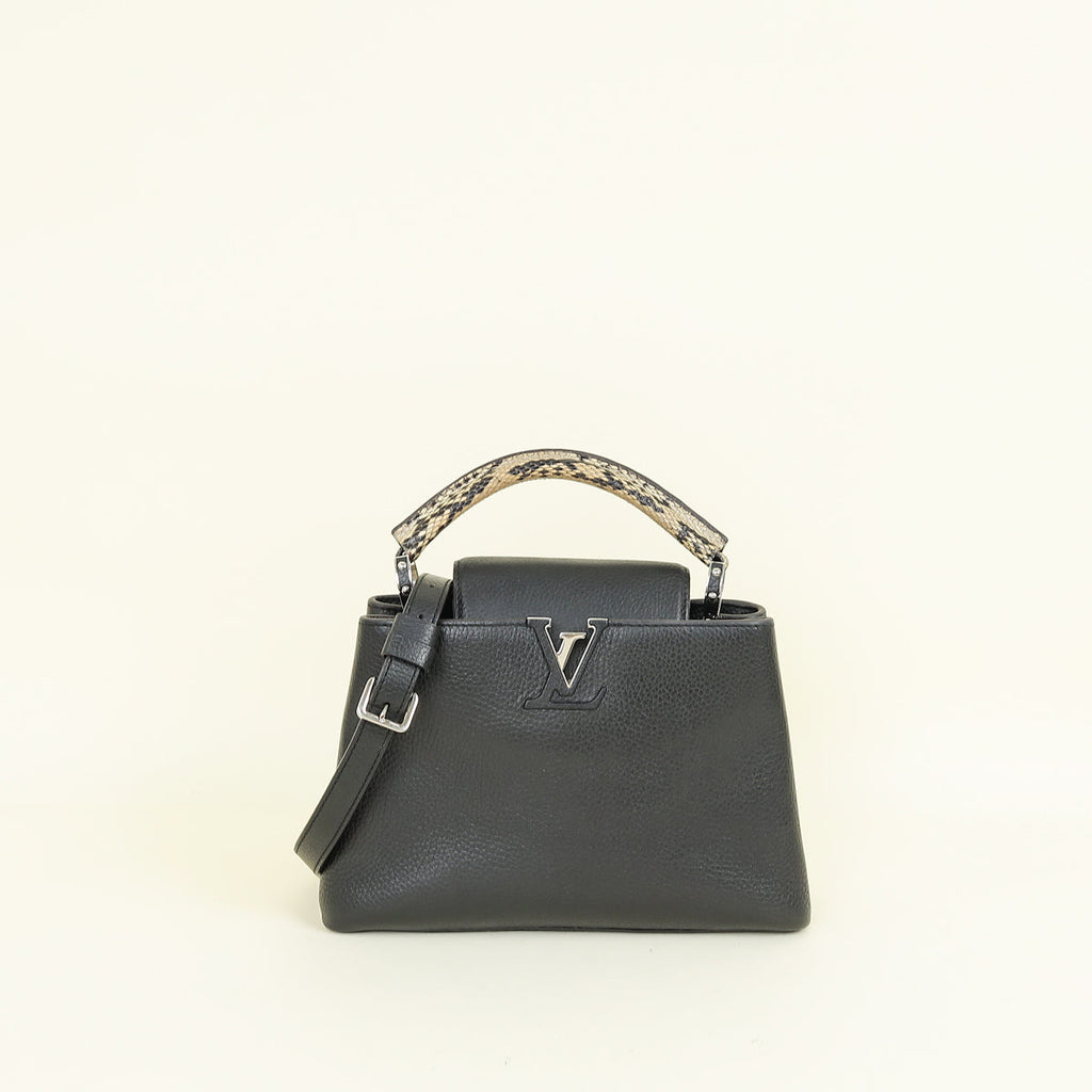 Louis Vuitton Bicolor Capucines BB W/ Python Handle Bag