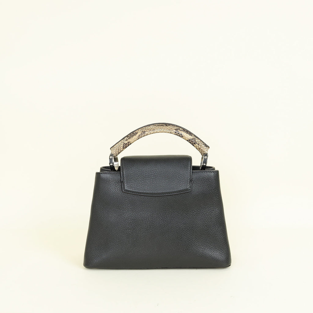 Louis Vuitton Bicolor Capucines BB W/ Python Handle Bag