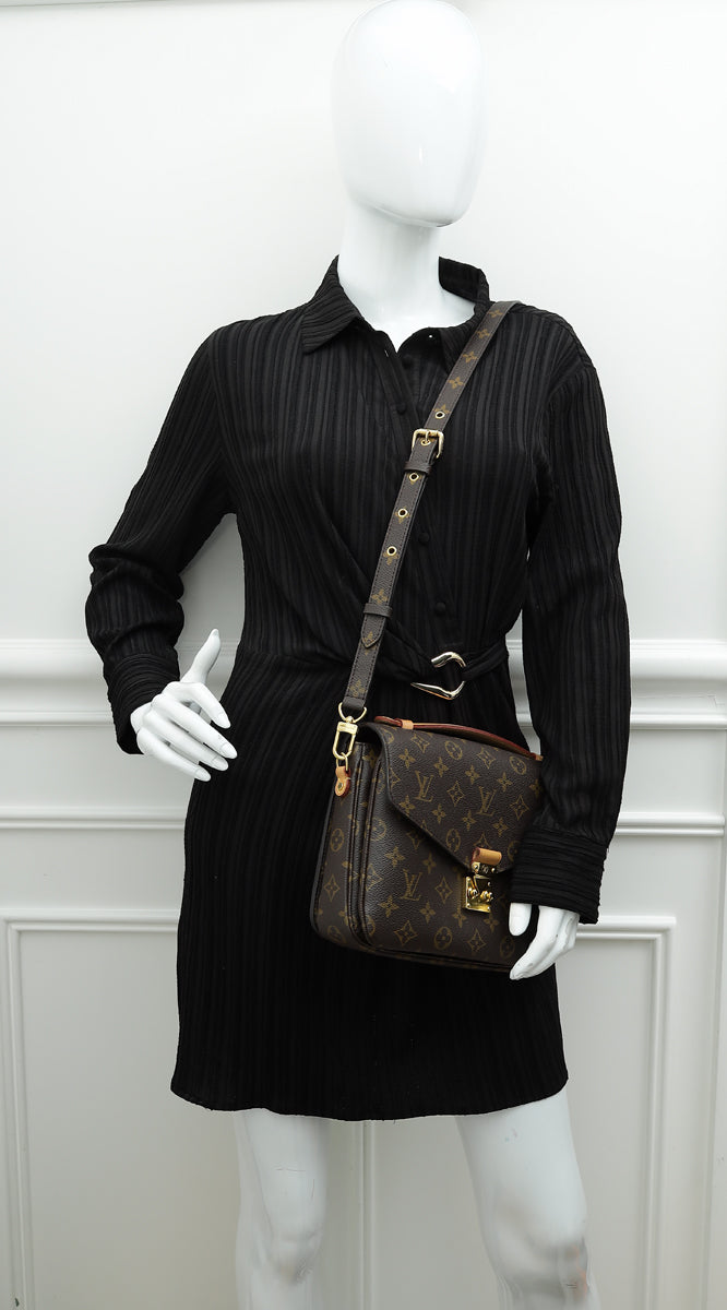 Louis Vuitton Brown Monogram Pochette Metis