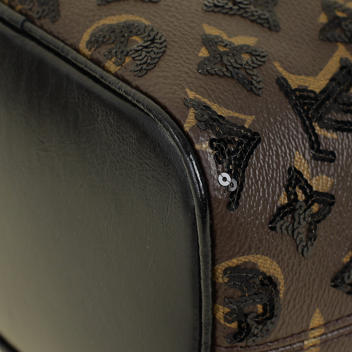 Louis Vuitton Monogram Black Sequins Edition Noé BB Bag