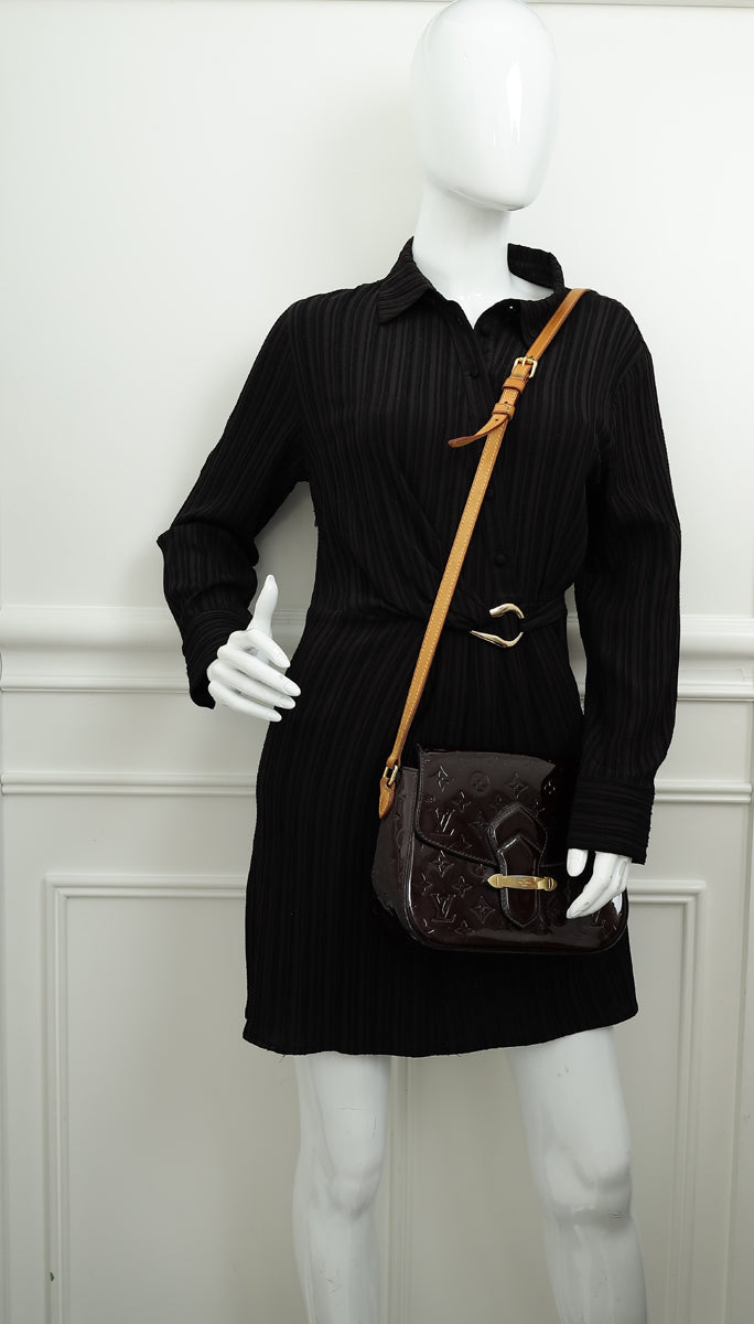 Louis Vuitton Amarante Monogram Vernis Bellflower PM Bag