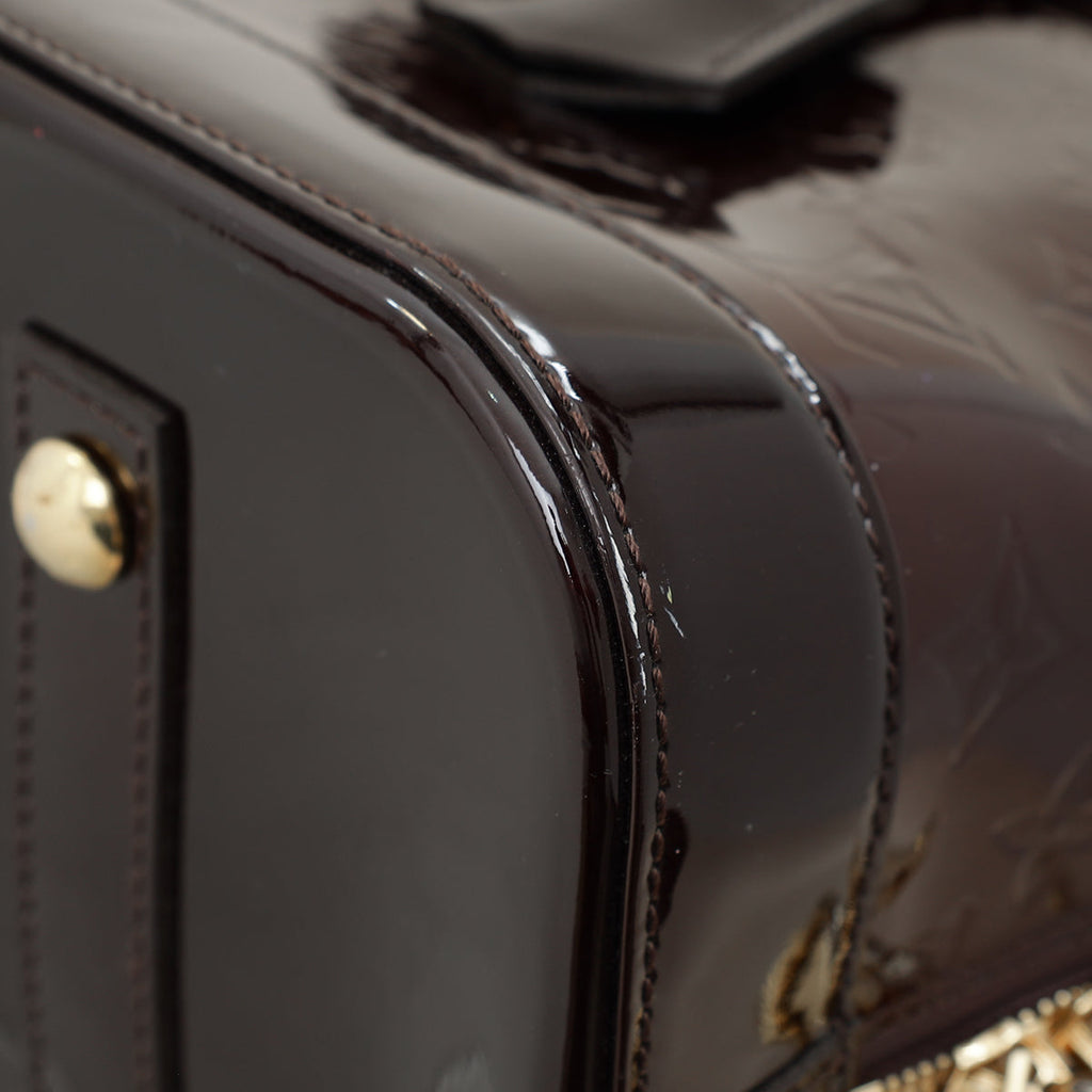 Louis Vuitton Amarnte Monogram Vernis Alma GM Bag