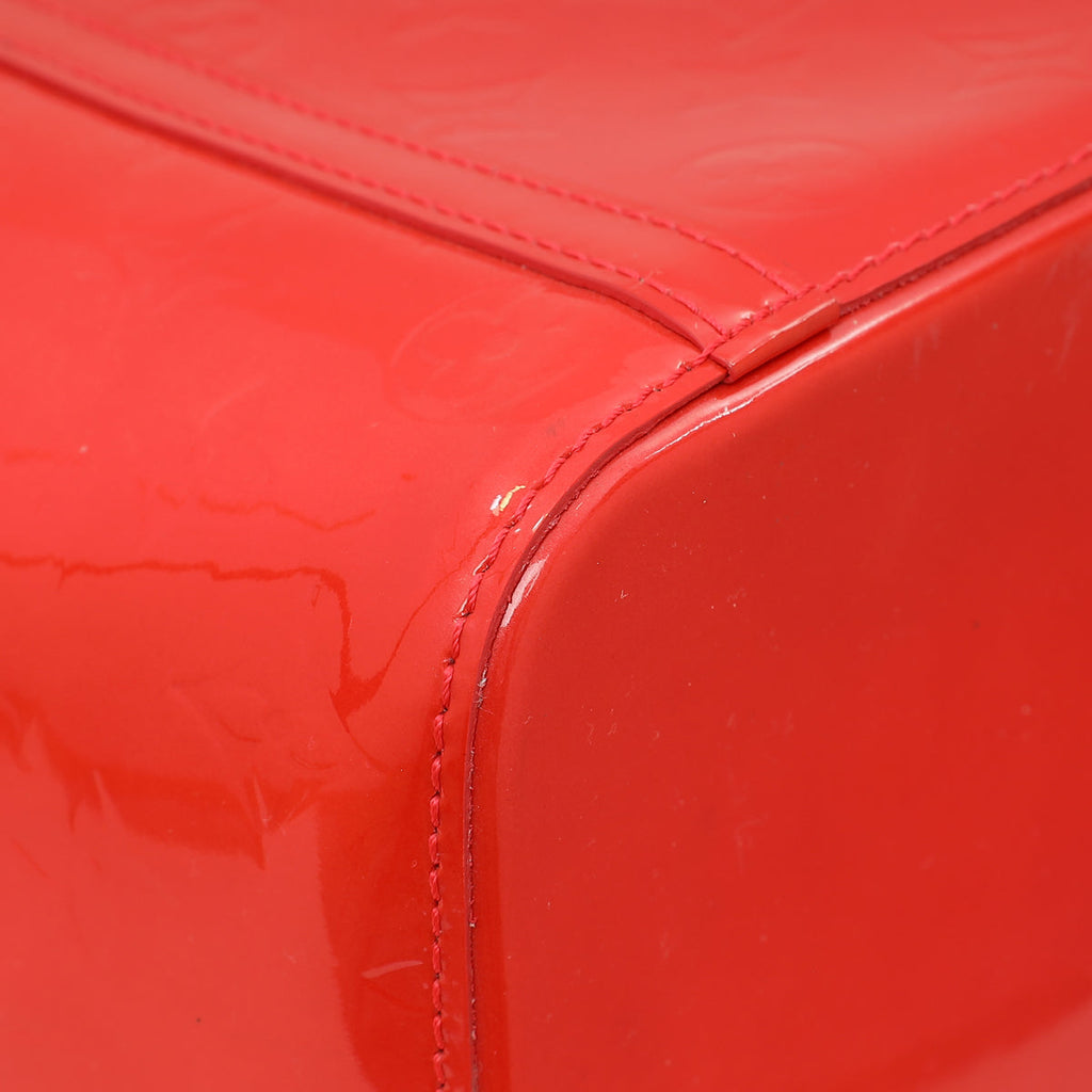Louis Vuitton Rouge Grenade Monogram Vernis Avalon GM Bag