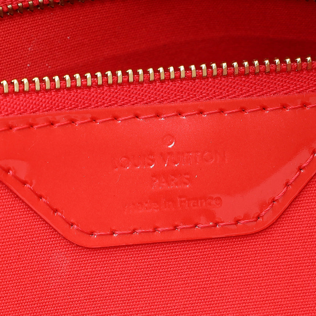 Louis Vuitton Rouge Grenade Monogram Vernis Avalon GM Bag