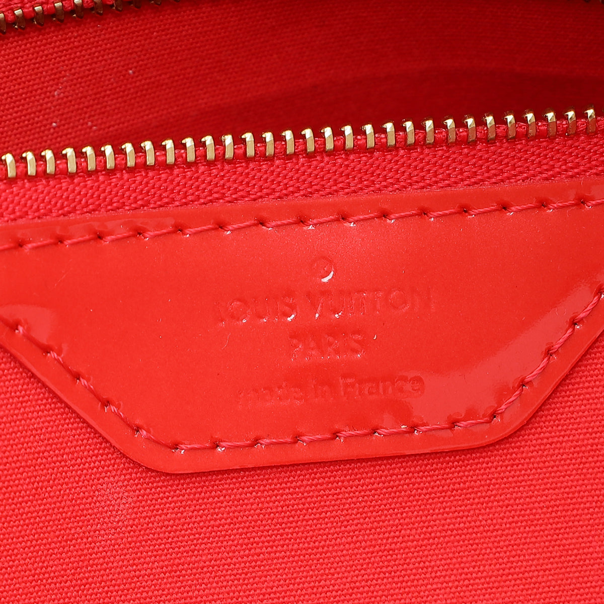 Louis Vuitton Rouge Grenade Monogram Vernis Avalon GM Bag