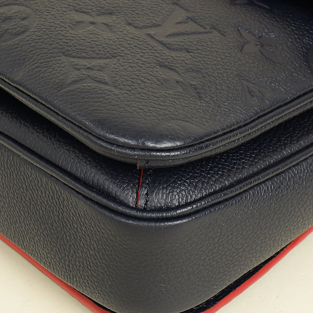 Louis Vuitton Marine Rouge Monogram Empreinte Pochette Métis