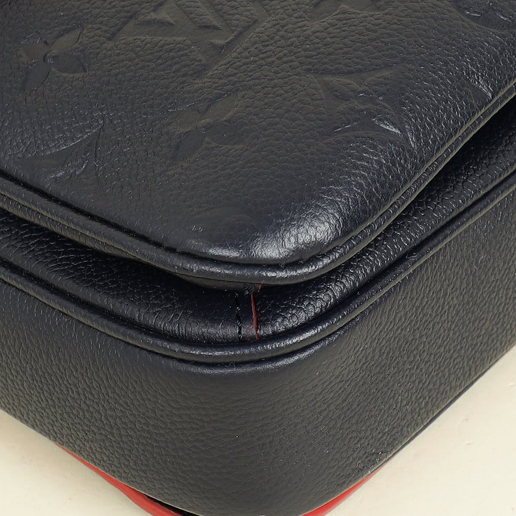 Louis Vuitton Marine Rouge Monogram Empreinte Pochette Métis