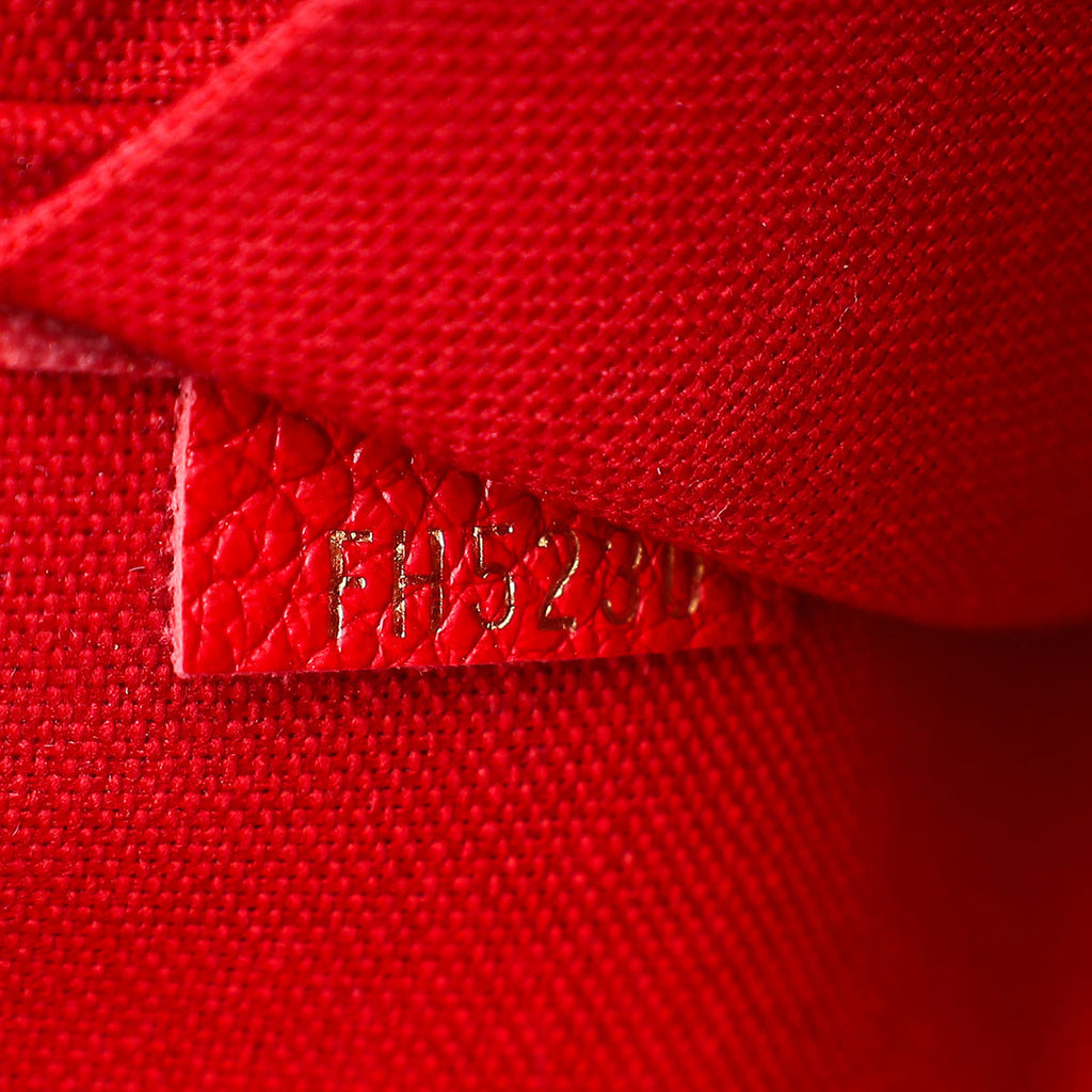 Louis Vuitton Red Monogram Empreinte Felicie Pochette