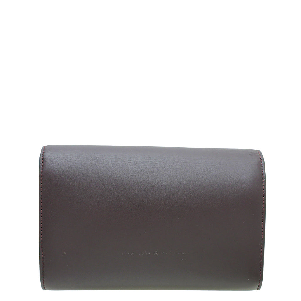 Louis Vuitton Burgundy Louise Matte Chain Clutch