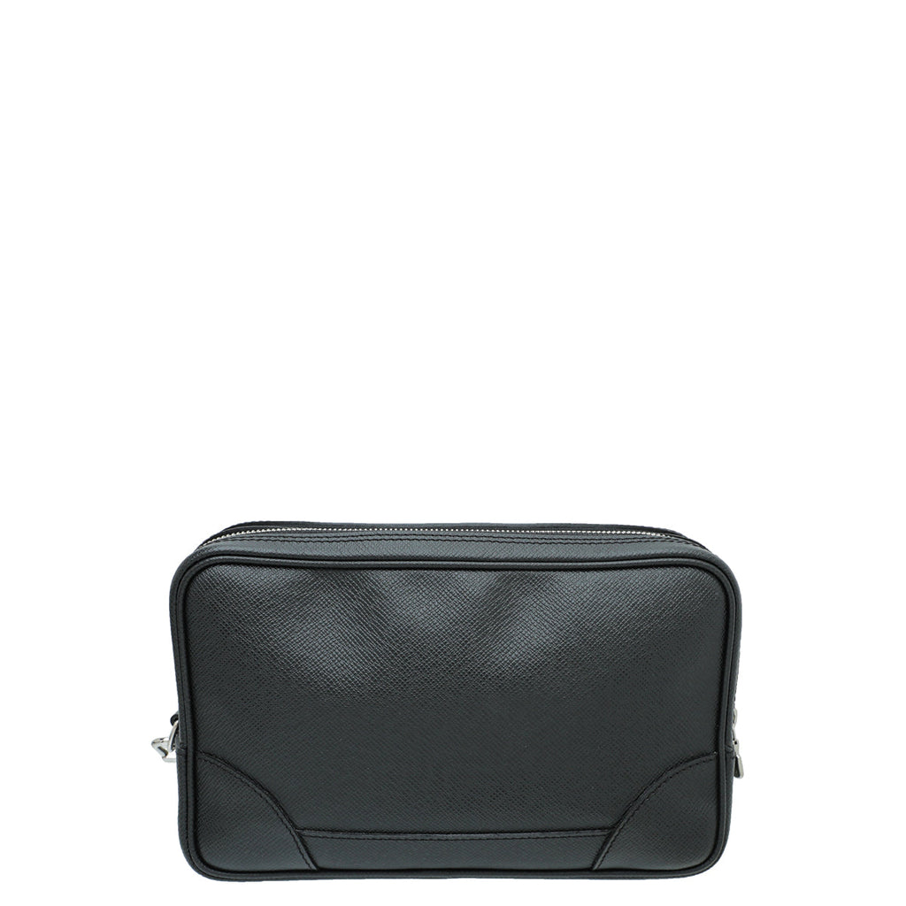 Louis Vuitton Black Taiga Ardoise Pavel Clutch