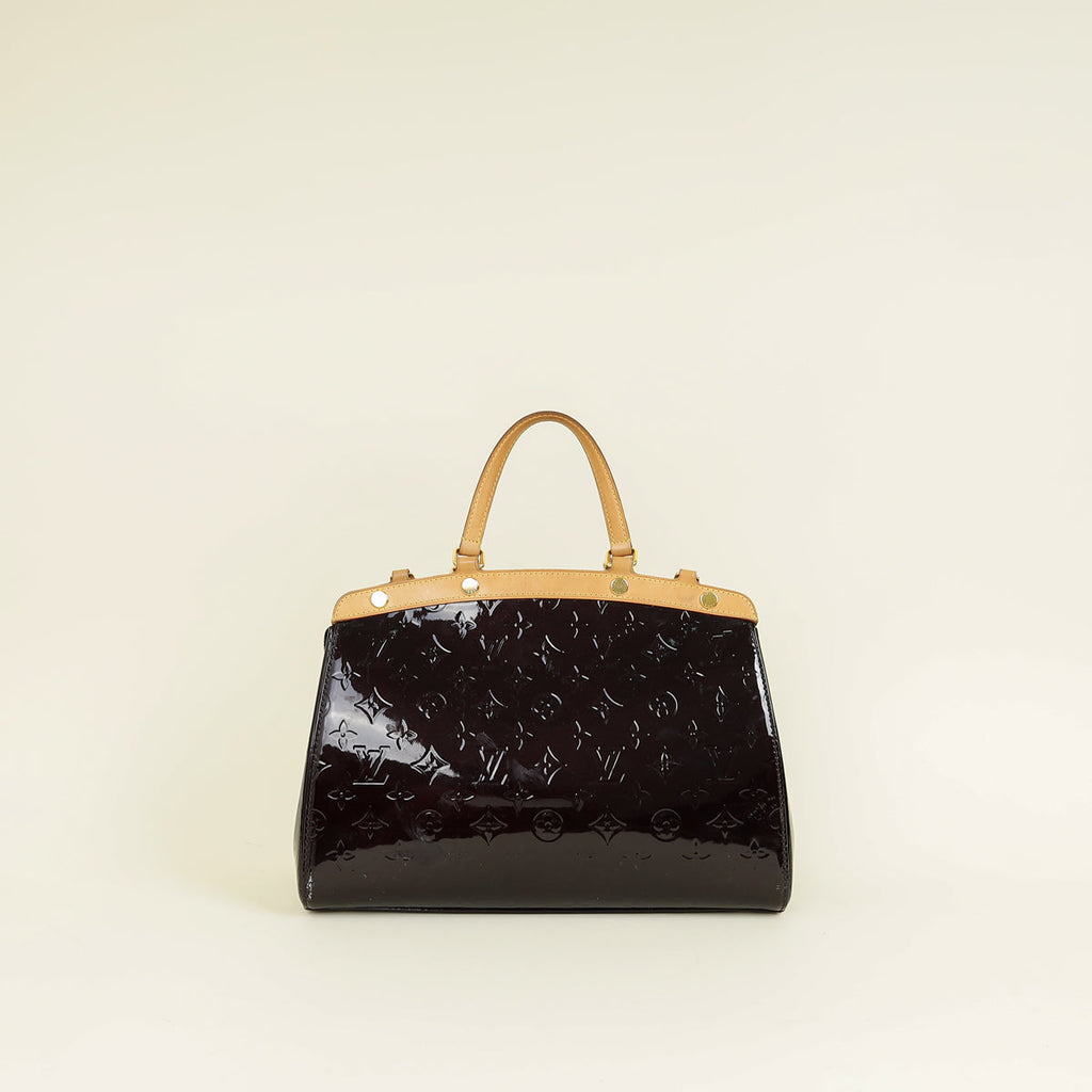 Louis Vuitton Amarante Monogram Vernis Brea MM Bag