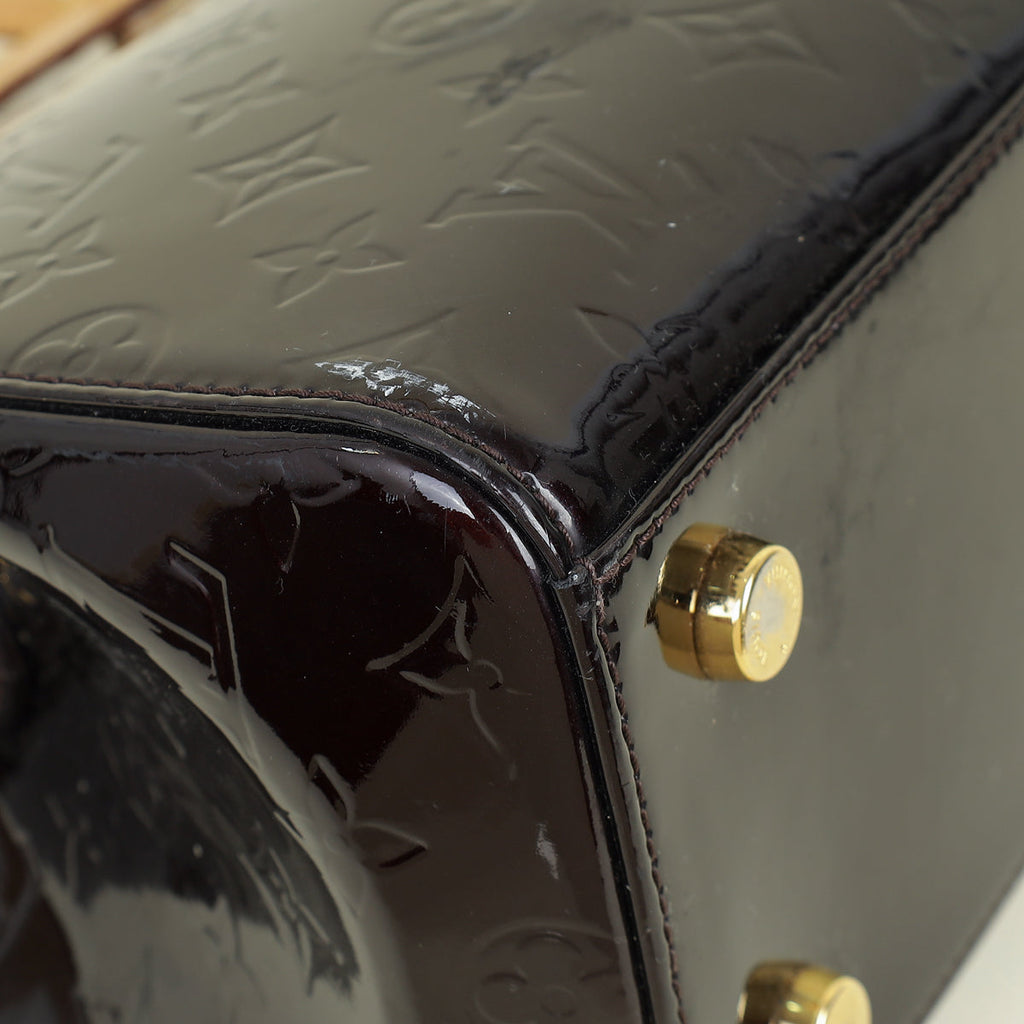 Louis Vuitton Amarante Monogram Vernis Brea MM Bag