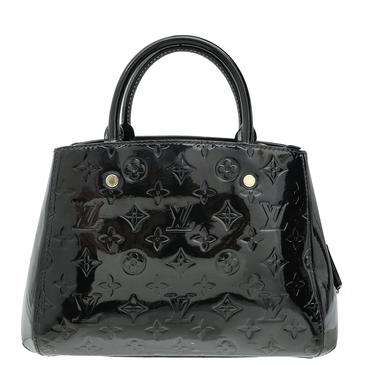 Louis Vuitton Black Monogram Vernis Montaigne BB Bag