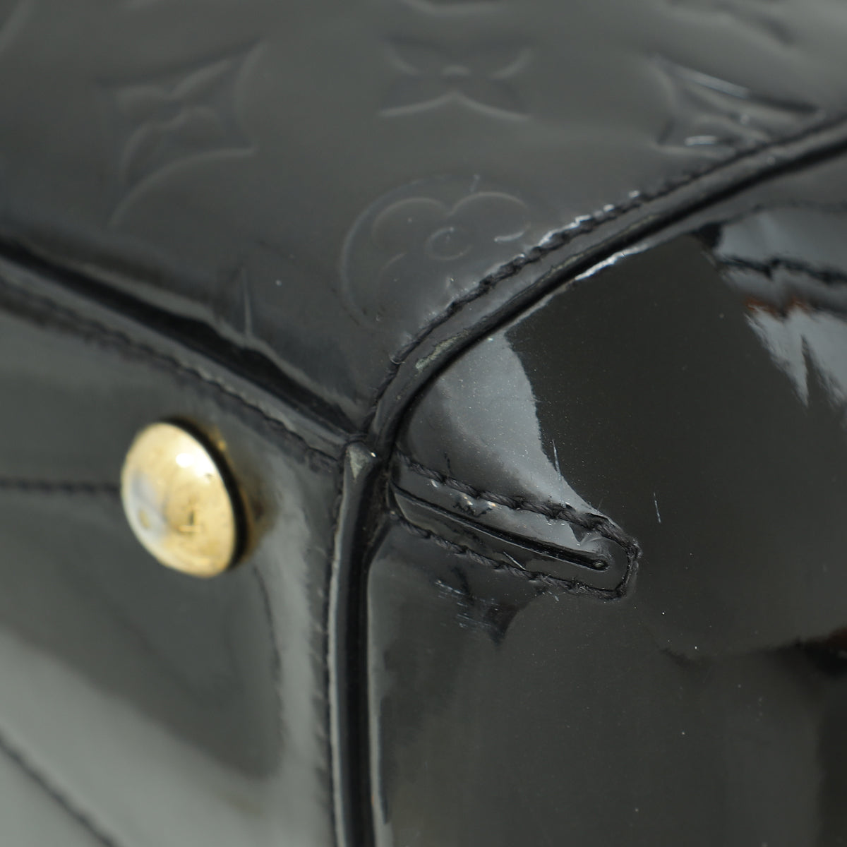 Louis Vuitton Black Monogram Vernis Montaigne BB Bag