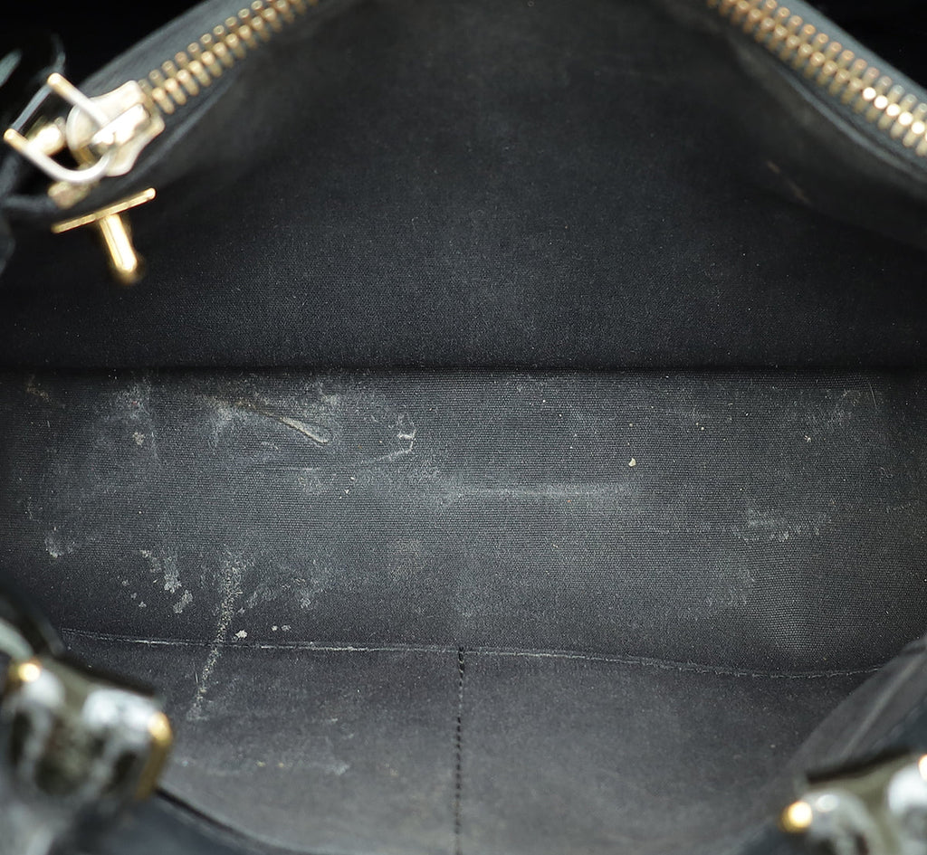 Louis Vuitton Black Monogram Vernis Montaigne BB Bag