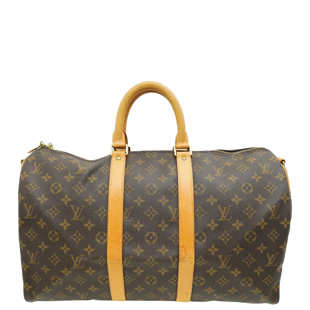 Louis Vuitton Brown Keepall Bandouliere 45 Bag