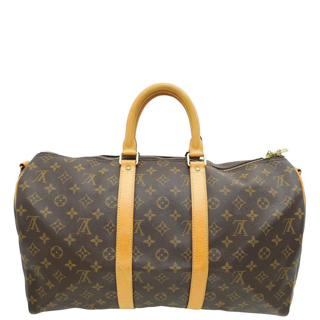 Louis Vuitton Brown Keepall Bandouliere 45 Bag