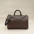 Louis Vuitton Damier Ebene Speedy Bandouliere 35 Bag