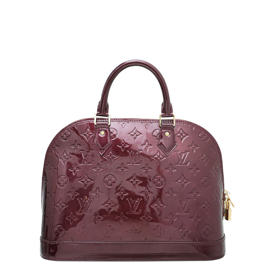 Louis Vuitton Rouge Voufista Monogram Vernis Alma PM Bag