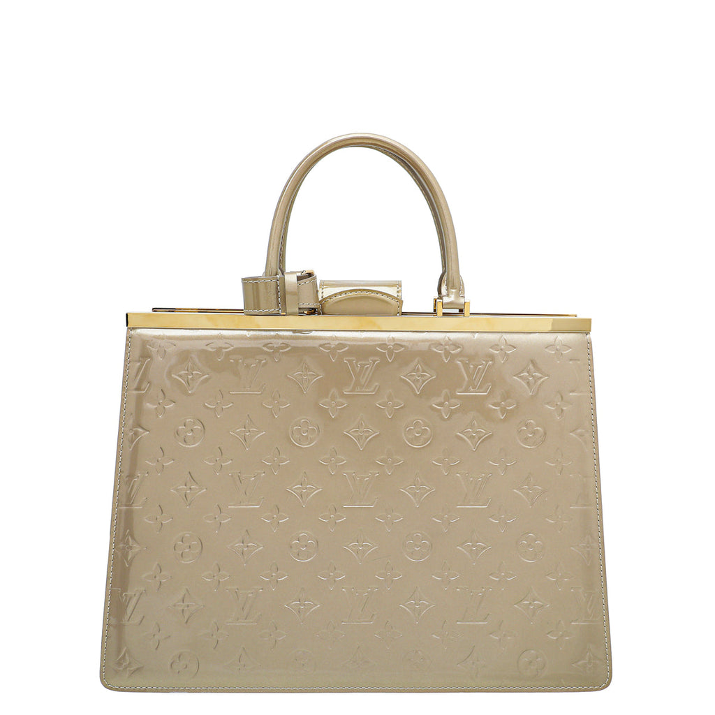 Louis Vuitton Beige Poudre Monogram Vernis Deesse GM Bag