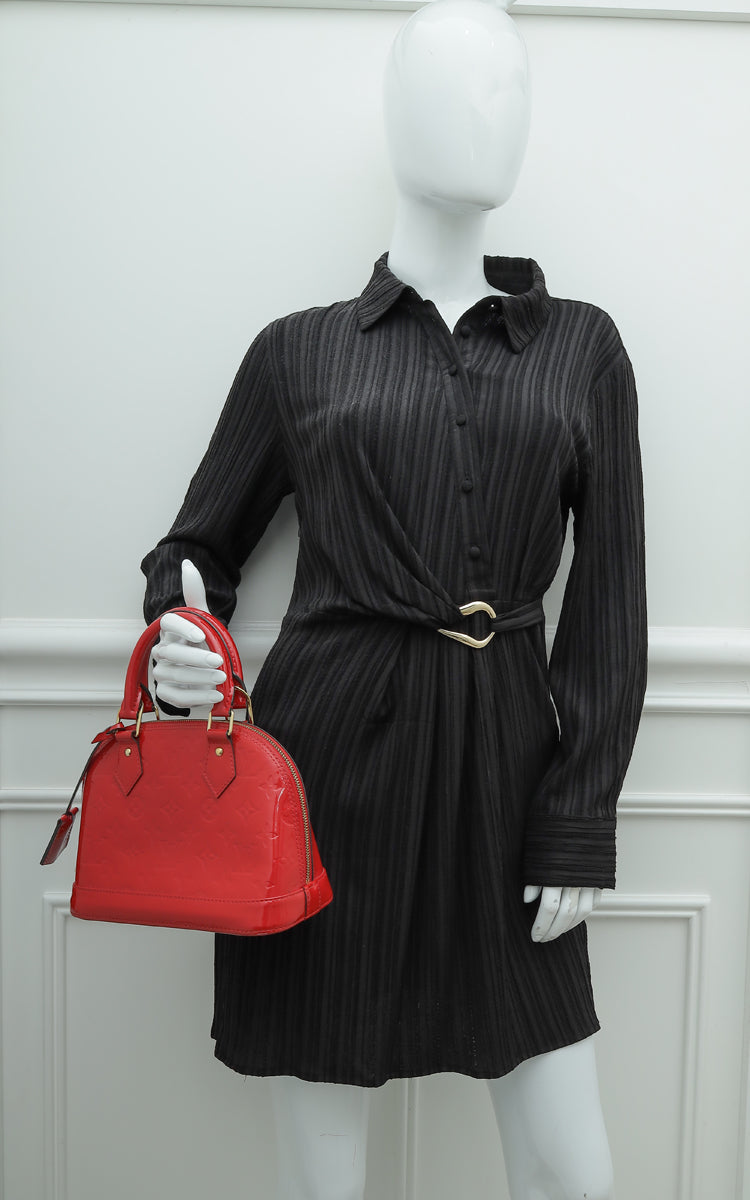 Louis Vuitton Pomme D'amour Monogram Vernis Alma BB Bag