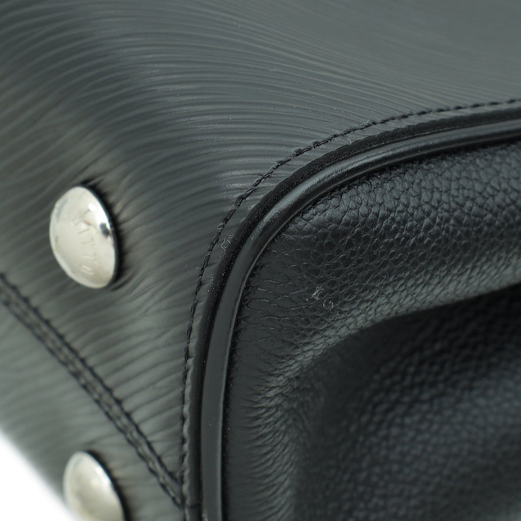 Louis Vuitton Black Grenelle PM Tote Bag