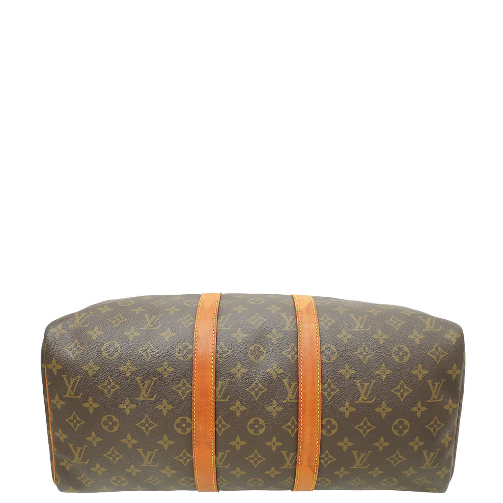 Louis Vuitton Brown Monogram Keepall 45 Bag