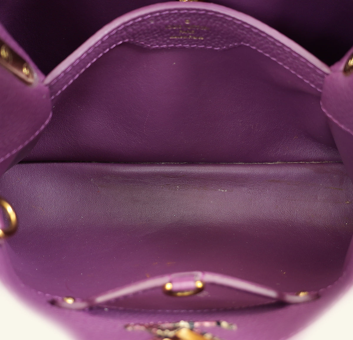 Louis Vuitton Violet Capucines BB And Python Bag