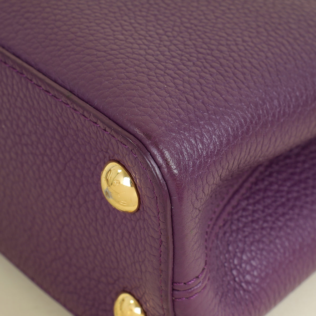 Louis Vuitton Violet Capucines BB And Python Bag