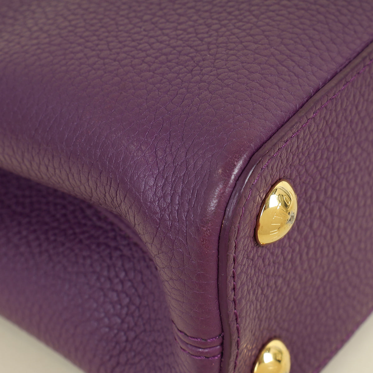 Louis Vuitton Violet Capucines BB And Python Bag
