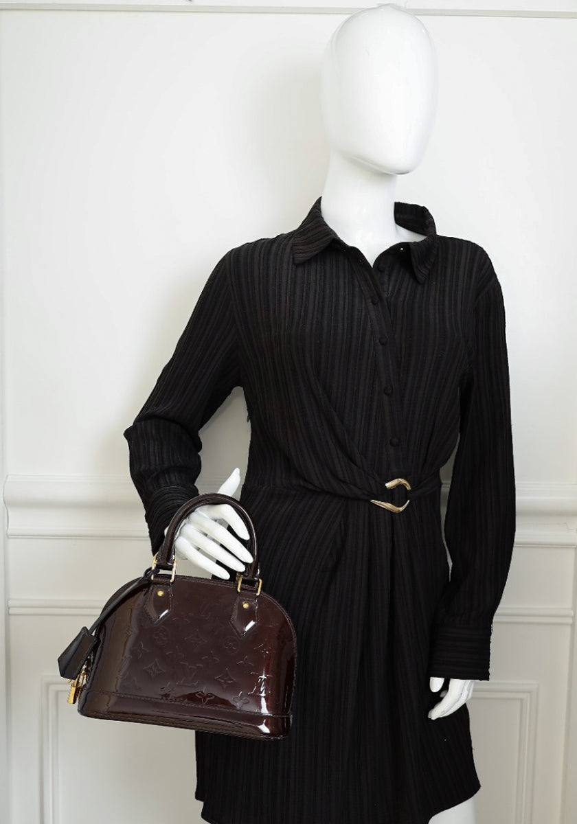 Louis Vuitton Amarante Monogram Vernis Alma BB Bag