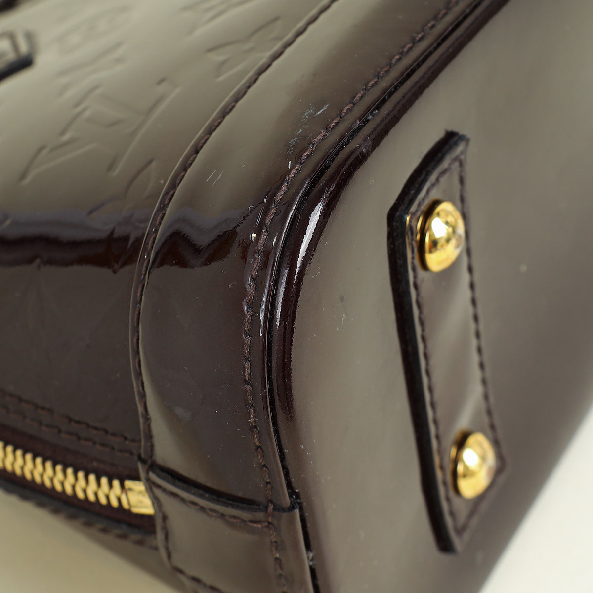 Louis Vuitton Amarante Monogram Vernis Alma BB Bag