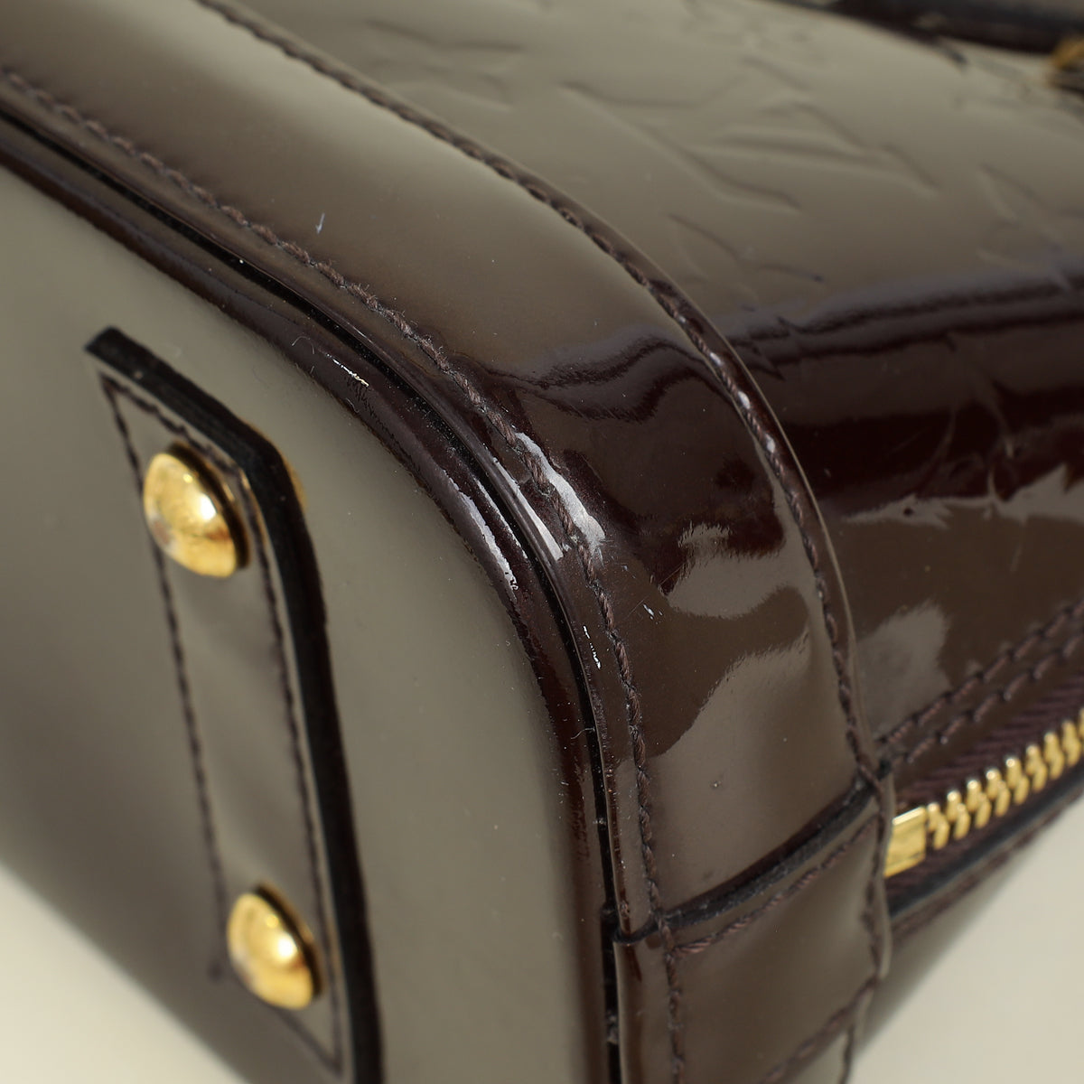Louis Vuitton Amarante Monogram Vernis Alma BB Bag