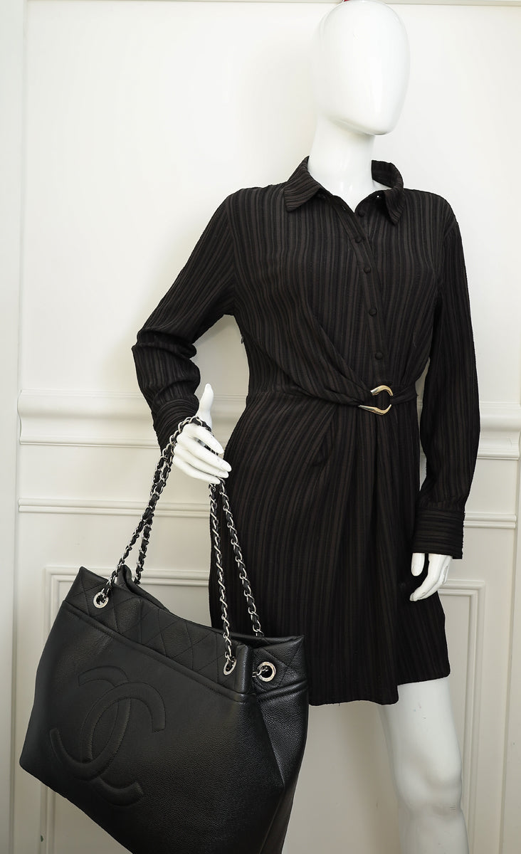 Chanel Black XL Timeless Shopping Tote Bag