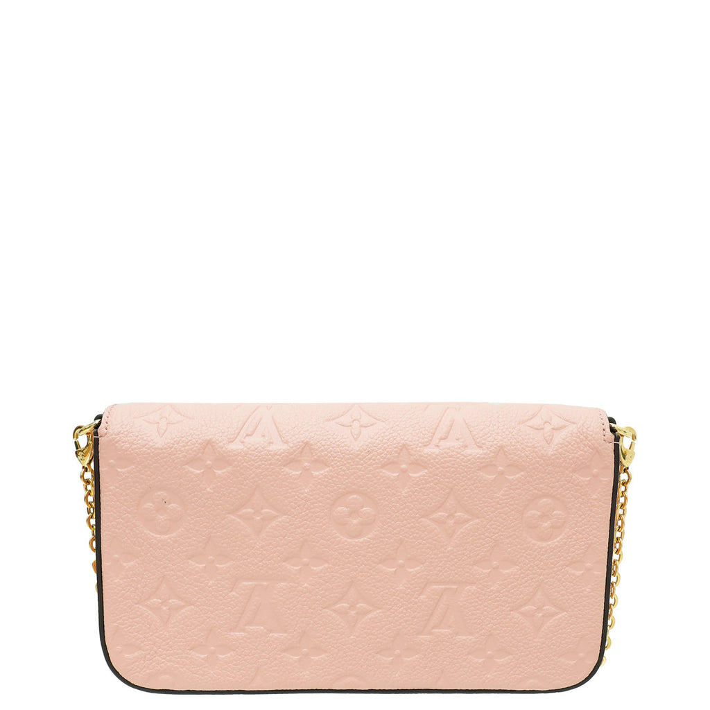Louis Vuitton Rose Poudre Monogram Empreinte Felicie Pochette Bag