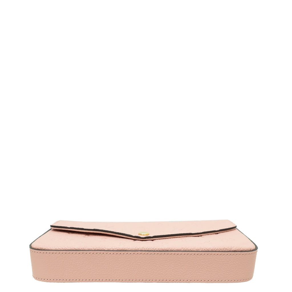 Louis Vuitton Rose Poudre Monogram Empreinte Felicie Pochette Bag