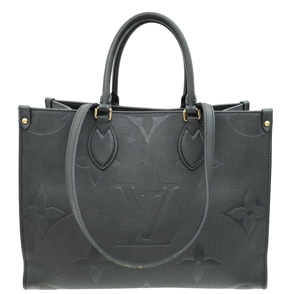 Louis Vuitton Black Monogram Empreinte Onthego MM Bag