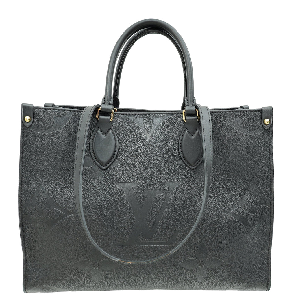 Louis Vuitton Black Monogram Empreinte Onthego MM Bag