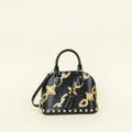 Louis Vuitton Black Chain Flower Alma BB Bag