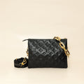 Louis Vuitton Black Monogram Embossed Coussin PM Bag