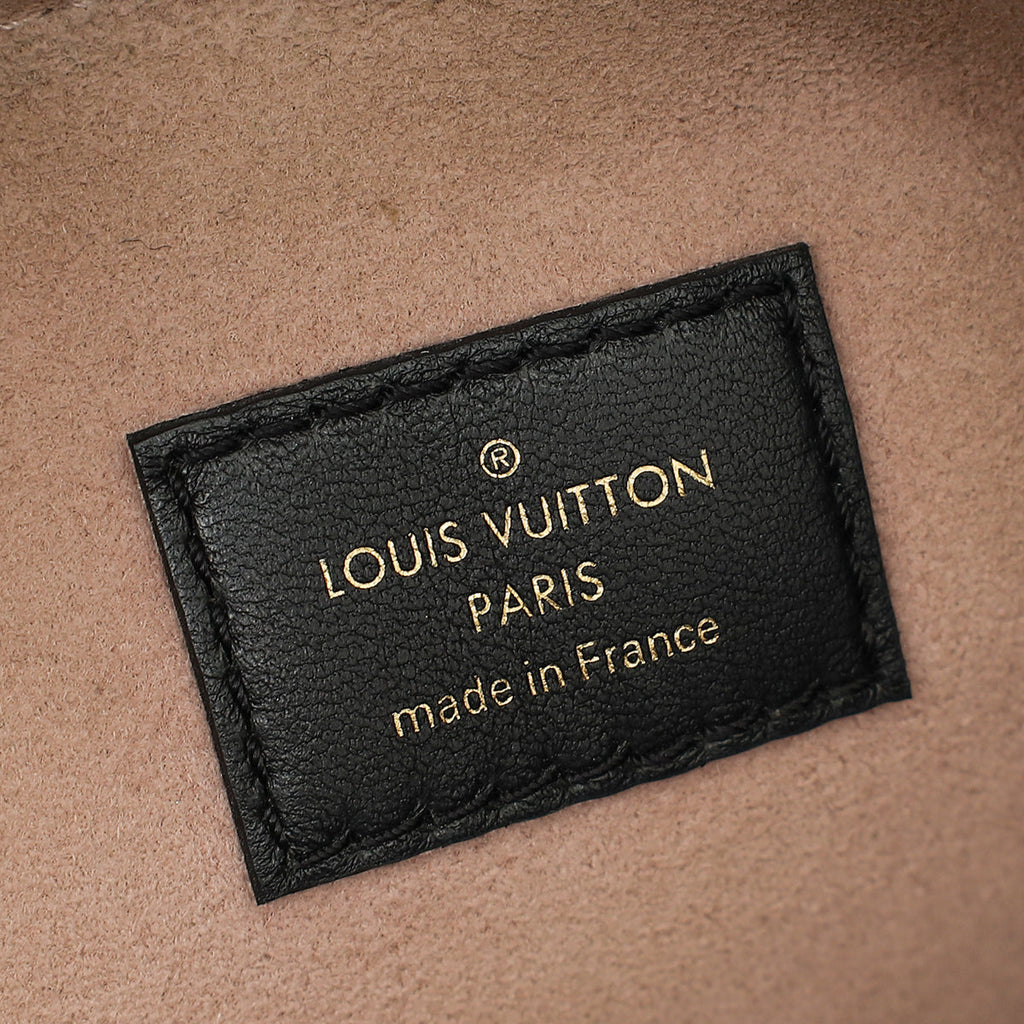 Louis Vuitton Black Monogram Embossed Coussin PM Bag